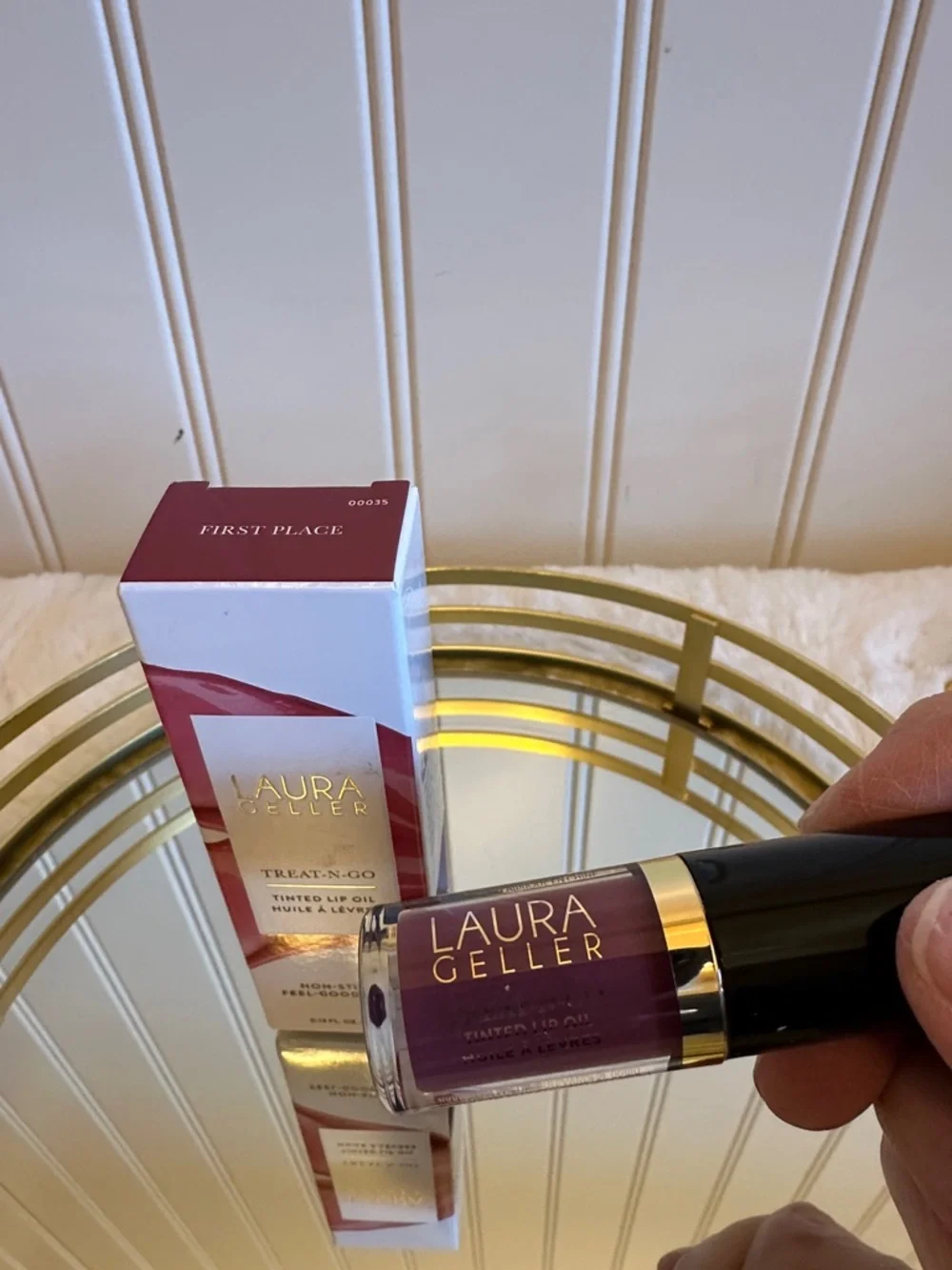 Laura Geller Treat-N-Go Tinted Lip Oil — First Place